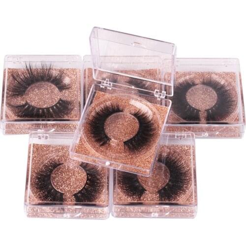 THINKSHOW Real Mink Eyelashes Narual Long Soft Mink Lashes Dramatic Volume False Eyelashes 100% Cruelty-free Makeup Eyelashes