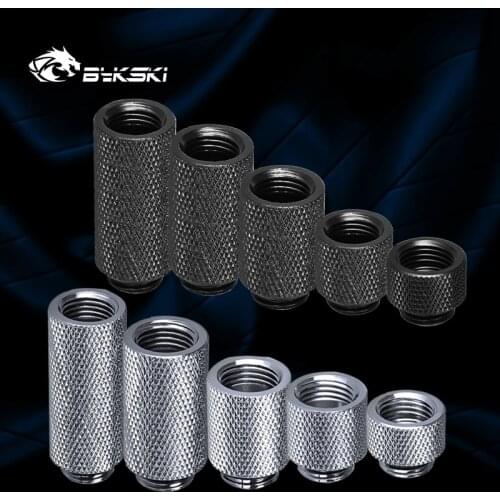 Azieru AU-EXJ-10 G1/4' Extender For PC Cooking Equipment,PC Fittings Accessories 10/15/20/30/40MM Black/Silver