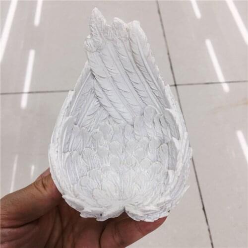 Resin Wings Figurine Display Stand for Crystal Glass Ball Base Sphere Holder Christmas Ornament Statue Gift