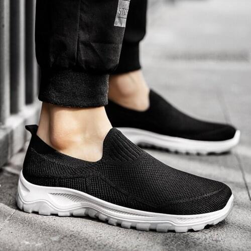 Men Light Running Shoes Jogging Shoes Breathable Man Sneakers Slip on Loafer Shoe Mens Casual Shoes Outdoor Zapatos De Hombre