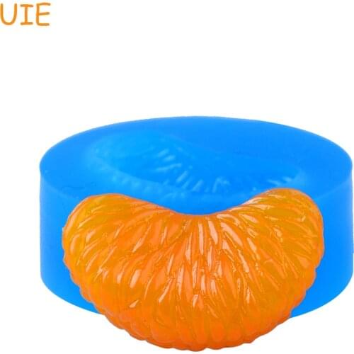SYL124U 39.1mm Tangerine Slice Silicone Push Mold - Fruit Mold Cake Decoration Fondant Gum Paste, Candy, Icing, Resin, Food Safe