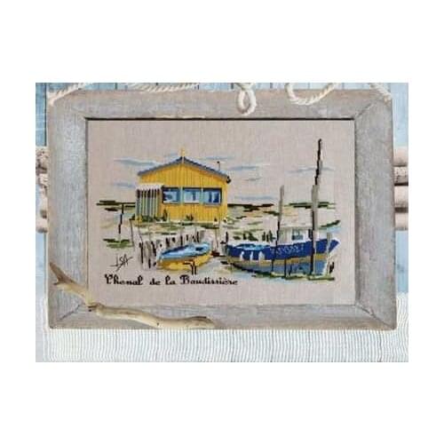 Top Quality Beautiful Counted Cross Stitch Kit La Tite Cabane The Tite Cabin Boat Ship Vessel at Sea Harbour Isabelle