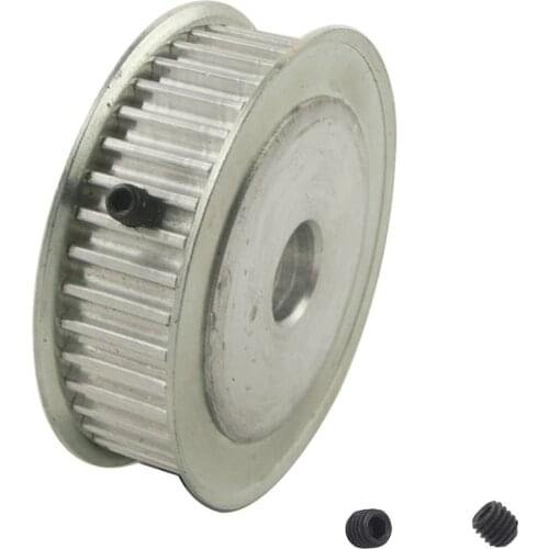 1PC HTD5M 40T Teeth Timing Pulley, Bore 6.35mm/6mm/8mm/10mm/20mm, Pulleys For 15mm Belt, Drive Aluminum Alloy