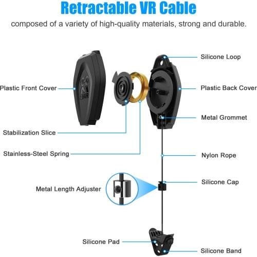 1set VR accessories VR Cable Management System Ceiling Pulley System For Oculus Quest 2 /Rift/Htc Vive/Samsung Odyss/Valve Index
