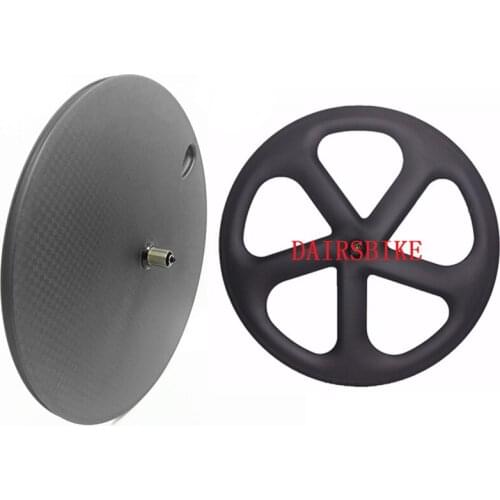 700c carbon bicycle wheel fornt 5 spokes rear disc wheel powerway R13 ceramics clincher tubular road /Fixed gear road bike wheel