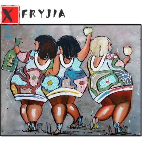 Diy Diamond Painting Cartoon sexy fat girl Diamond Embroidery Full square round drilling 5d Diamond Mosaic kits stitch cross