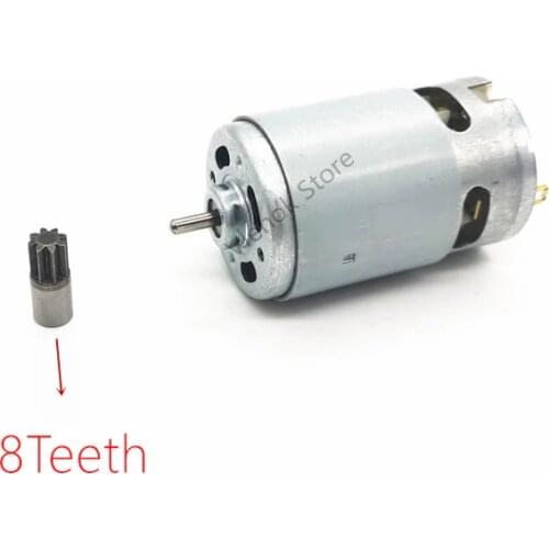 8Teeth RS550 7.2V 9.6V 10.8V 12V 14.4V 16.8V 18V 21V 24V 25V Motor for WORX BOSCH DeWALT HITACHI MAKITA METABO Milwaukee Hilti