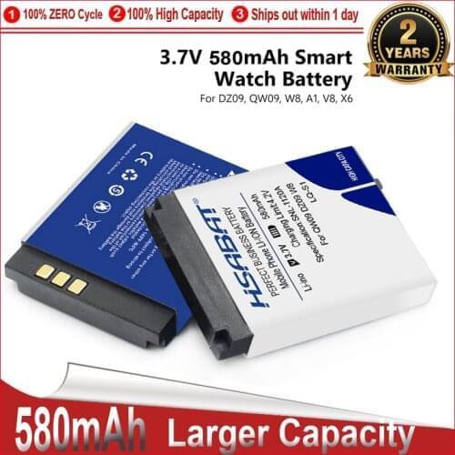 HSABAT 0 Cycle 580mAh LQ-S1 Battery for Smart Watch AB-S1 DJ-09 DZ09 GJD HKS-S1 FYM-M9 SCX-M9 AB-S1 LQ-A1 JHCY-S1 LQ-A1
