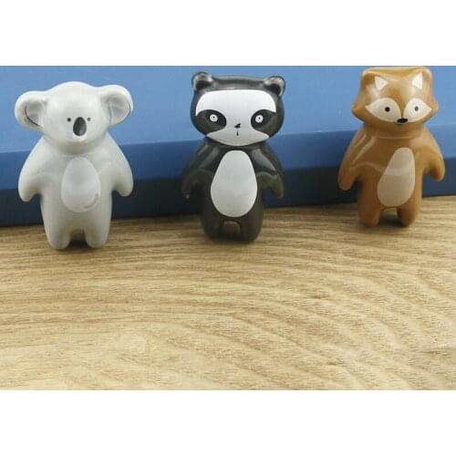 JD Childrens Room Drawer Wardrobe Cabinet Door Handle Modern Animal Furniture Cartoon Home Improvement Ceramic Handle