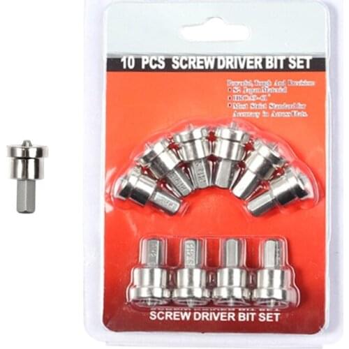 10 Pcs Set / 1 Pc Locating Screwdriver Bits Depth Stop Plasterboard Screws Hex 667A
