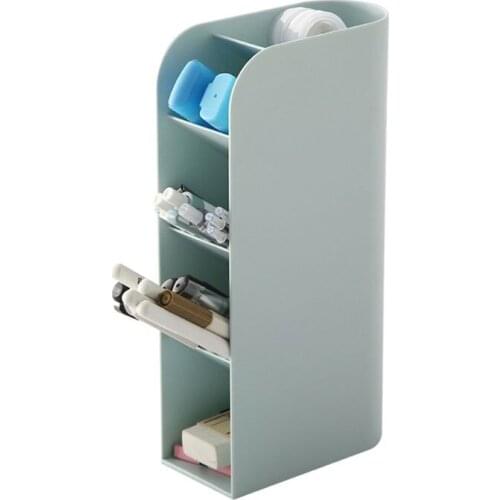 Large Capacity Desktop Pen Holder Pencil Makeup Storage Box Organizer Stand Case E65A