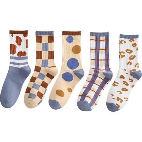 1 pair 100% Cotton Men Women Socks Soft Happy Funny Light Color Novelty Skateboard Socks Unisex Autumn Winter New Arrivals