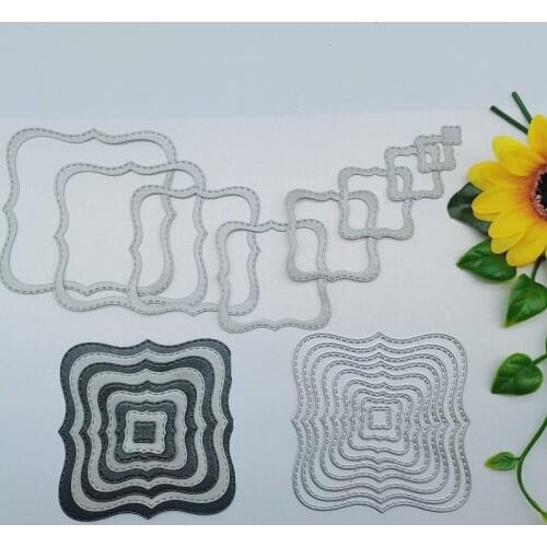 New Arrival Beautiful Irregular Cutting Dies Stencil DIY Scrapbook Photo Album Embossing Decorative Paper Card Craft 81x81mm