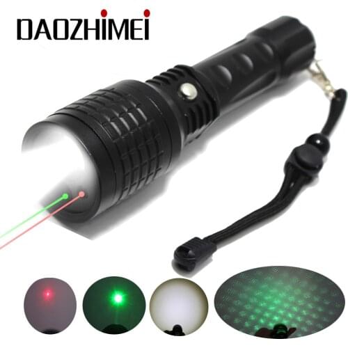 New IR flashlight red Green Laser Flashlight Pointer light Tactical Hunting Adjustable flash light multifunction flashlights