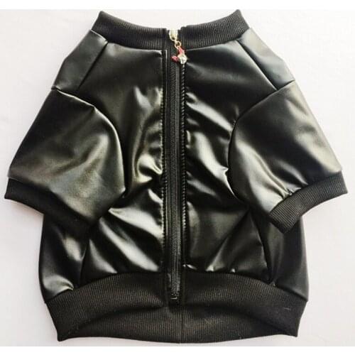 French Bulldog Clothes Leather Coat Jacket Winter Dog Clothes Outfit Pug Clothing Poodle Schnauzer Pet Costumes Apparel Dropship