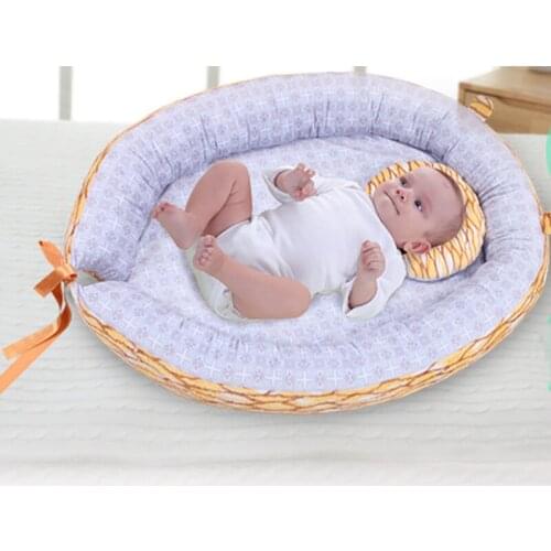Baby Crib Stereotypes Anti-rollover Mattress Pillow For 0-12 Months Soft portable Cotton Baby Sleeping Positioning Pad Pillow