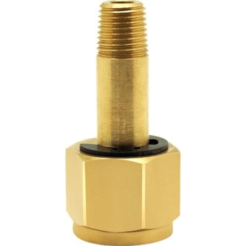 HPAT Paintball New DIN 477/ W21.8 CO2 Carbon Dioxide Regulator Inlet Nut & Nipple With Washer