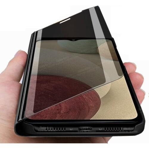 Luxury Smart Mirror Flip Magnetic Case For Samsung Galaxy A12 Case On SamsungA12 A 12 SM-A125F/DS Phone Cover Stand Book Fundas