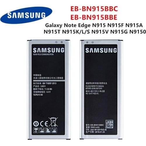 SAMSUNG Orginal EB-BN915BBC EB-BN915BBE 3000mAh Battery For Samsung Galaxy Note Edge N9150 N915 N915F/D/A/T N915K/L/SN915V/G NFC
