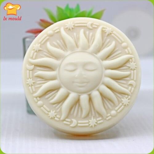 2021 New Sun God Silicone Molds Sugar Craft Baking Fudge Soap Chocolate Moulds Universe Stars