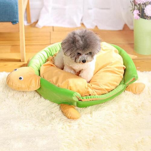 Warm Pet Dog Cat Beds Cotton Turtle Shape Winter Sleeping Bag Portable Puppy Cat House Tent Soft Cat Beds Pet Products
