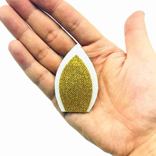 6pcs/pack Sewing Notions & Tools Unicorn Ears Horse Vinyl Glitter Felt Embellishment Bow Applique Embroidery Birthday Party