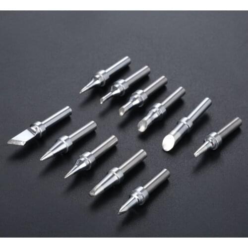 11Pcs/Set 31mm 200M-T Series High-Frequency Soldering Station Solder Iron Tip Welding Tips for Quick 203/204 Hakko Bakon Atten