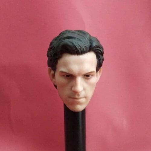 1/6 Scale Men Head Sculpt Peter Benjamin Parker Tobey Maguire Head Carving Model Toy Action Figure