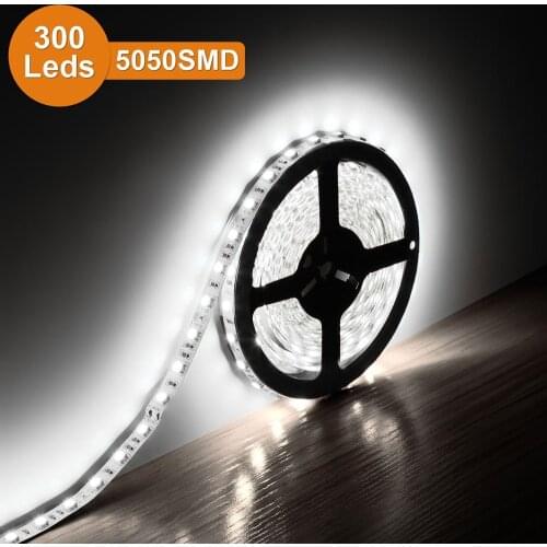 100m 5m/roll 60Leds/Meter SMD 5050 RGB Waterproof Flexible Led Strip Light Waterproof IP65 Led Ribbon DC 12V Freeshipping