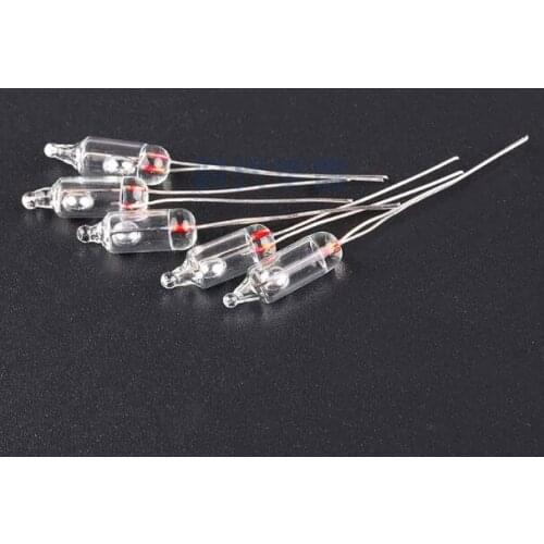 100PCS 5MM Mercury Switch Tilt Sensor Angle Sensor Unidirectional Switch