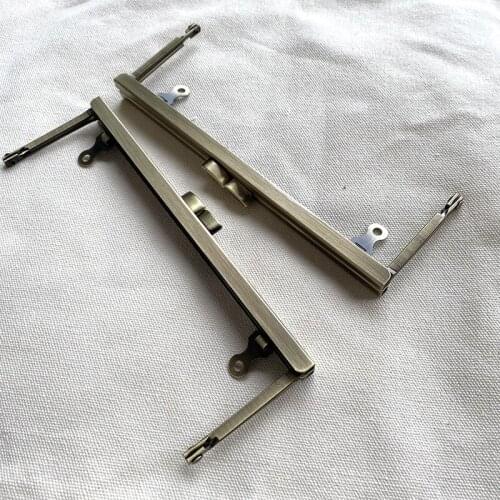 17 cm Purse Frame Hanger Rectangle Metal Kiss Clasp Lock Accessories Frame Handle for Handbag Wallet Coin Purse Parts