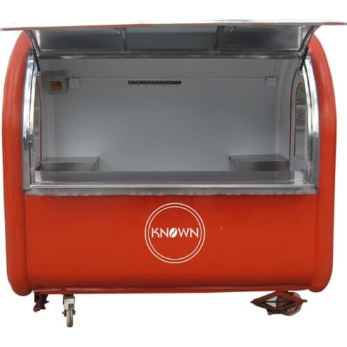 2.2m mobile fast food trailer cart for towing