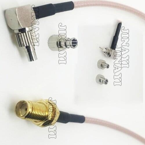 20pcs SMA Female Male TO CRC9 Male TS9 Plug Pigtail Antenna Connector Cable RG316 15cm