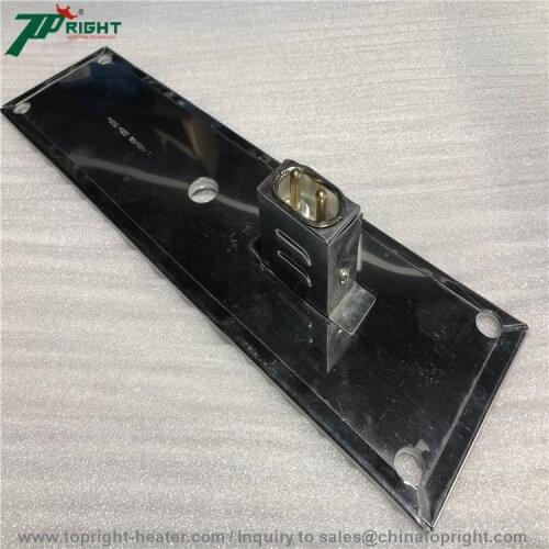 220V 1500w mica band heater plate 4pcs and 2pins plug 10pcs