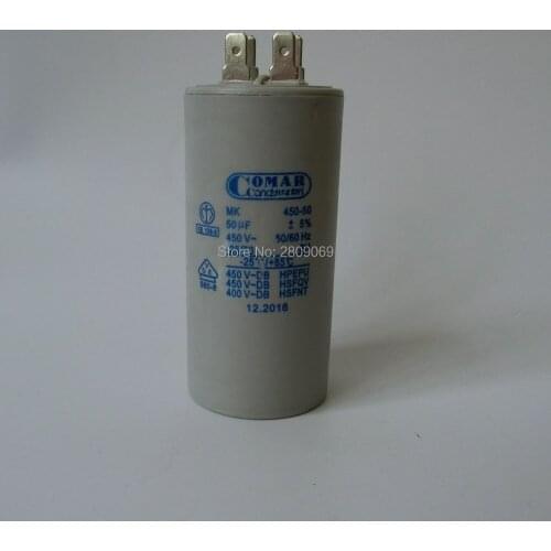 50uf,450v,50/60Hz,-25/70,four skewer slice, cylindrical