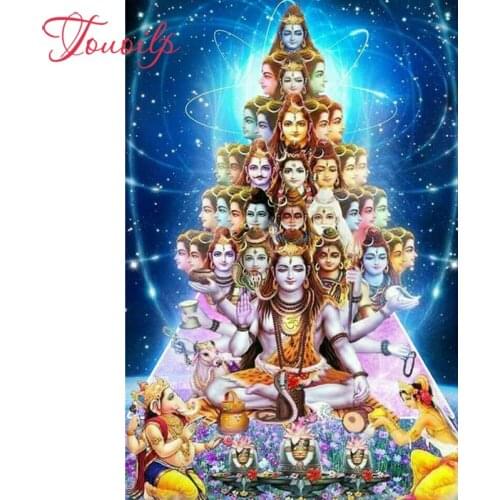 TOUOILP 5D diamond embroidery India Ganesha stitch crystal square&round diamond sets decorative diy diamond painting mountain