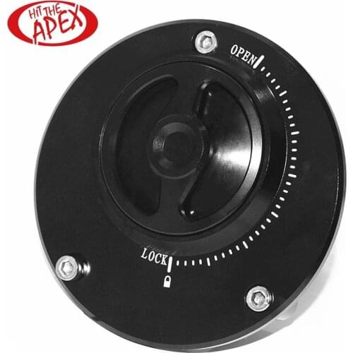 CNC Aluminum Motorcycle Fuel Tank Cap For YAMAHA XJ6/XJ6 DIVERSION 2009-2018 Nimble Quick Lock Keyless Twist off Gas Cover