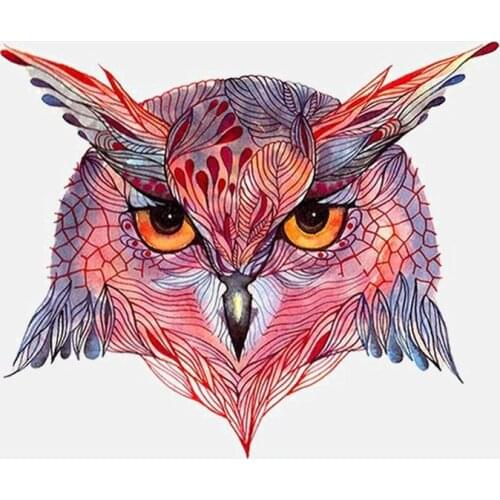Personality Car Sticker Sharp Eyes of The Owl Pattern Accessories Waterproof PVC Decal for Motorcycle Logan,9cm*11cm