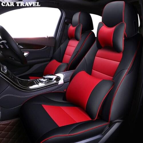 CAR TRAVEL Custom leather car seat cover for Skoda Octavia Fabia Superb Rapid Yeti Spaceback Joyste Jeti auto accessorie styling