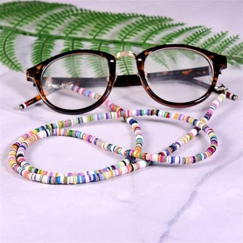 Fashion Sunglasses Lanyard Strap Chain Holder Women Colorful Trendy Mask Holder Reading Glasses Hanging Chain on the Jewelry