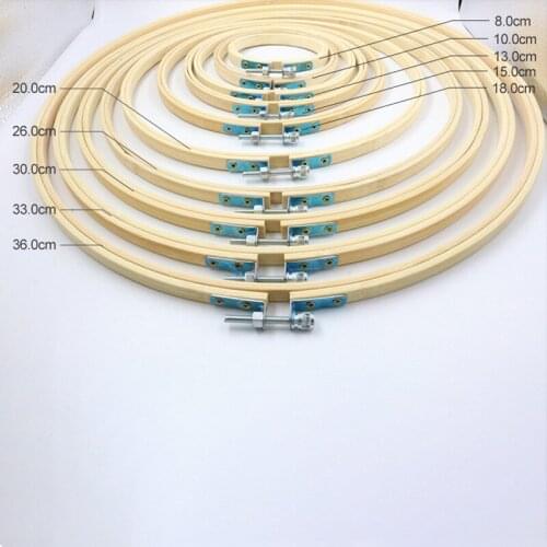 1 pcs 8cm -33cm Embroidery Cross-Stitch Wooden Frame Hoop Circle Embroidery Shed DIY hand Craft Sewing Needwork Tool