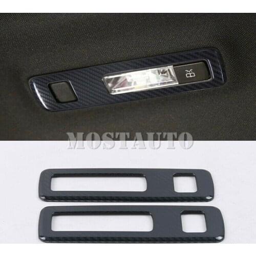 For Mercedes-Benz A-Class W177 2019 Carbon Steel Rear Reading Light Cove Trim 2pcs Car Accessories Interior Car Decor Car Trim