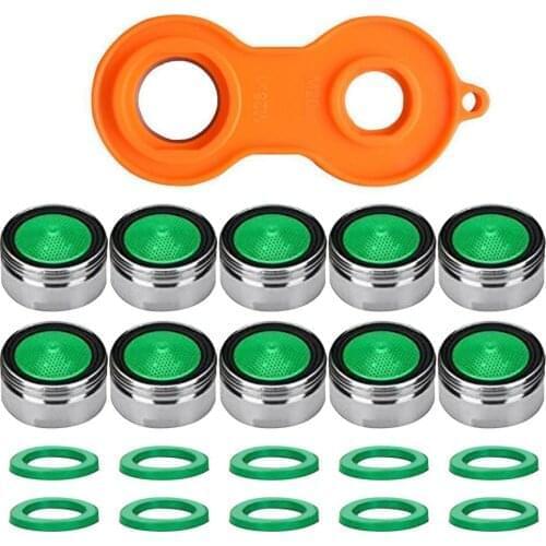 10pcs Faucet Tap Water Saving Aerator Copper With Faucet Aerator Wrench