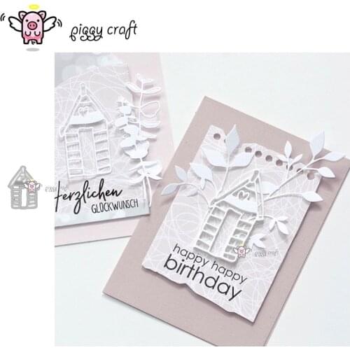 Piggy Craft metal cutting dies cut die mold Heart house decoration Scrapbook paper craft knife mould blade punch stencils dies