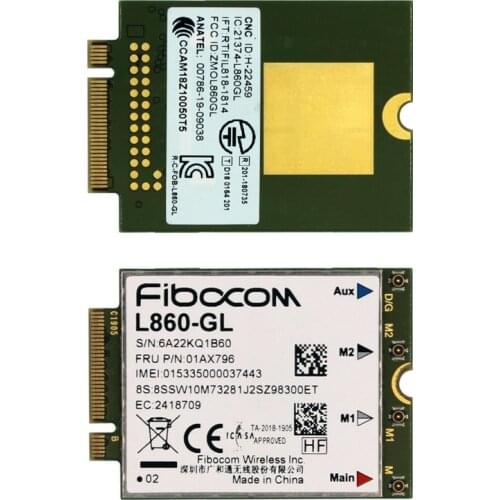 Fibocom L860-GL 4G Cat16 module FRU 01AX796 M.2 package multimode LTE& WCDMA module for thinkpad T490 T14S X13 P15s gen1