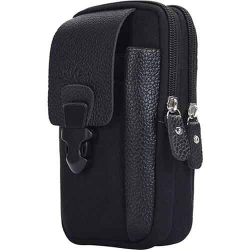 Men Waist Bag Cell/Mobile Phone Coin Purse Pocket Belt Bum Pouch Pack 2021 New Vintage Hip Bag Case Mens Wallet Dropship Hot