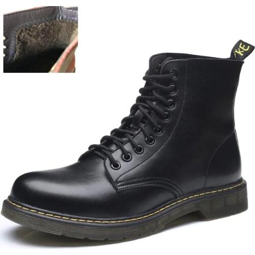 Boots Mens Mar Leather Shoes Dr. Motorcycle Women Ankle Boot Autumn Men Winter Warm Couple Unisex Oxfords Shoes M683