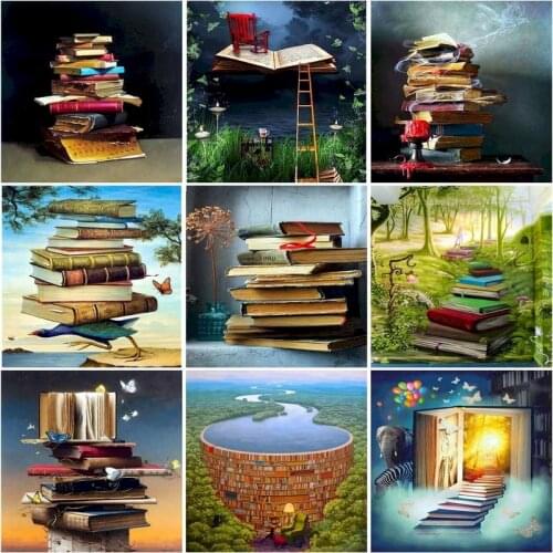 Acrylic Paint By Numbers Set Oil Painting For Adults DIY Kits Canvas Frame Abstract Book Picture Drawing Coloring By Numbers De