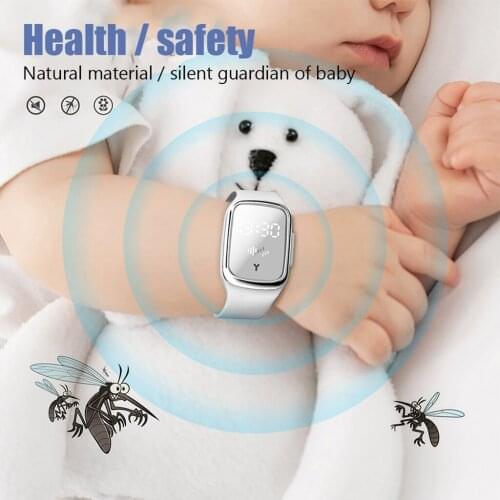 Outdoor Anti Mosquito Bracelet Wrist Band Ultrasonic Mosquito Repellent Anti-Mosquito Wristband for Kids Adult Indoor Outdoor