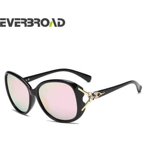 EVERBROAD 2018 New Fashionable Sunglasses Women Polarized Lens Dual Color High Quality Promotional Sun Glasses